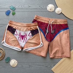 Chaos Couple Beach Shorts Set - Personalized Gifts For Couples 04huti020726