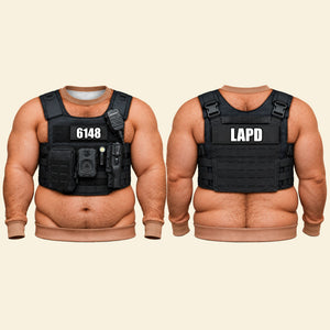 Police Officers Tactical Vest 3D Shirt - Personalized Gifts For Police Officers 02huti201026-Homacus
