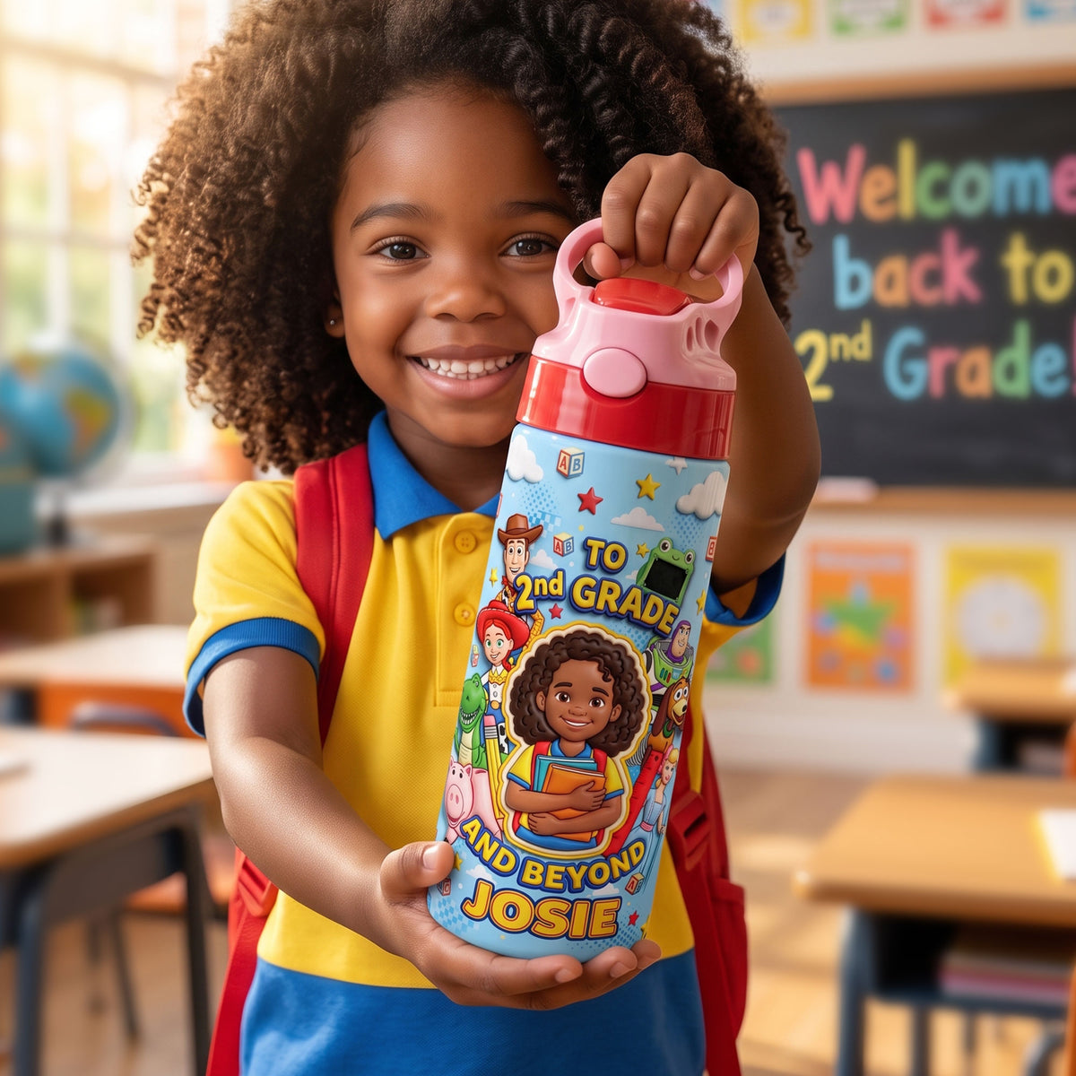 Little Adventurer Kids Tumbler - Custom Photo Back To School Gifts 02huti280726-Homacus