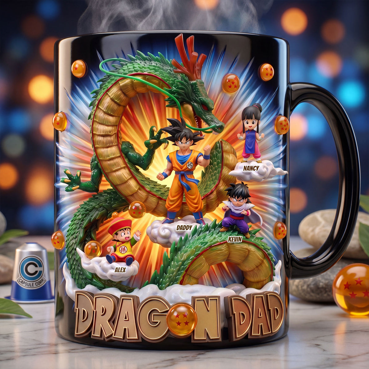 Imposing Ride With Dad Magic Mug - Personalized Gifts For Dads 02QHTI220526-Homacus