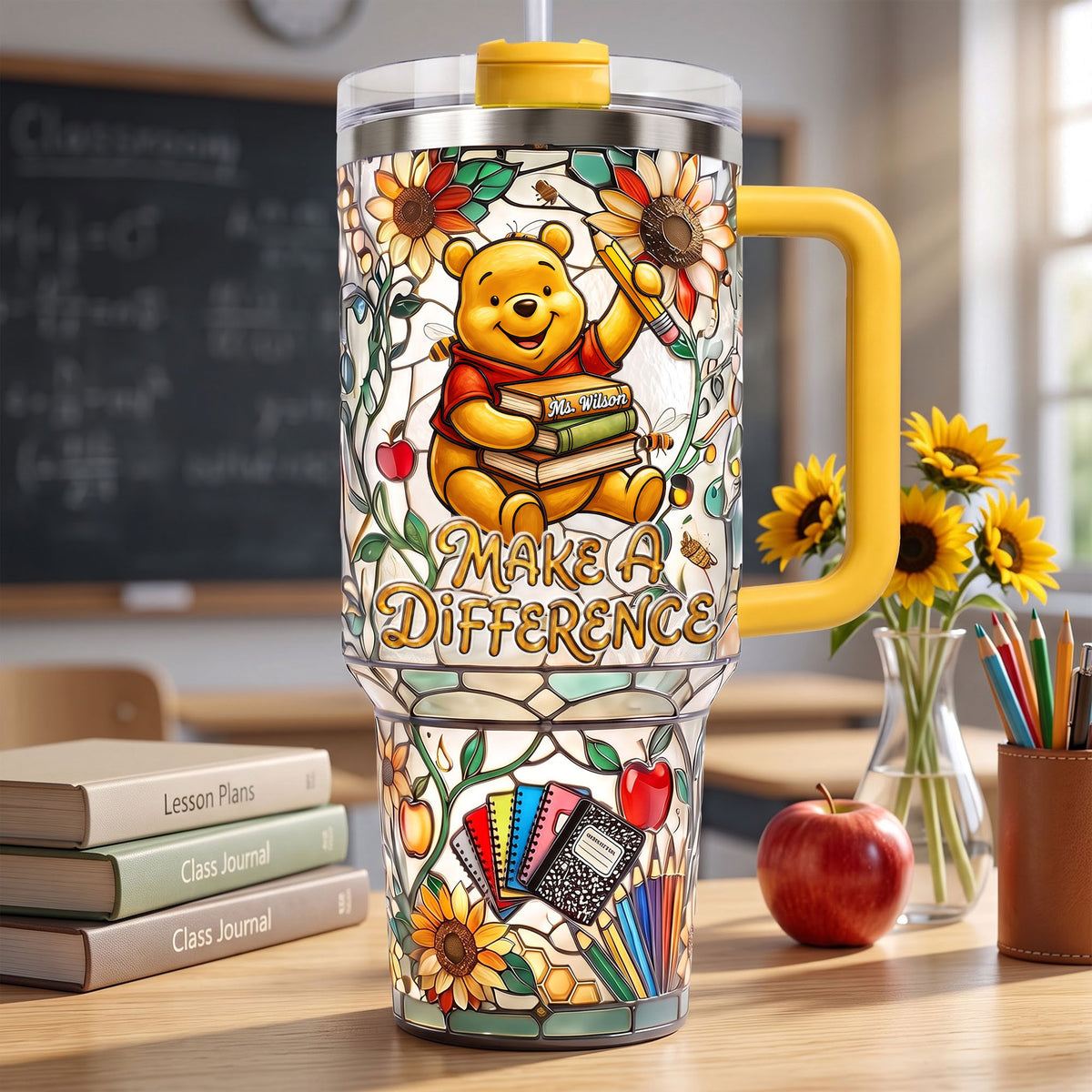 Good Teacher To Be 40oz Tumbler With Handle - Personalized Gifts For Teachers 03qhti010826-Homacus