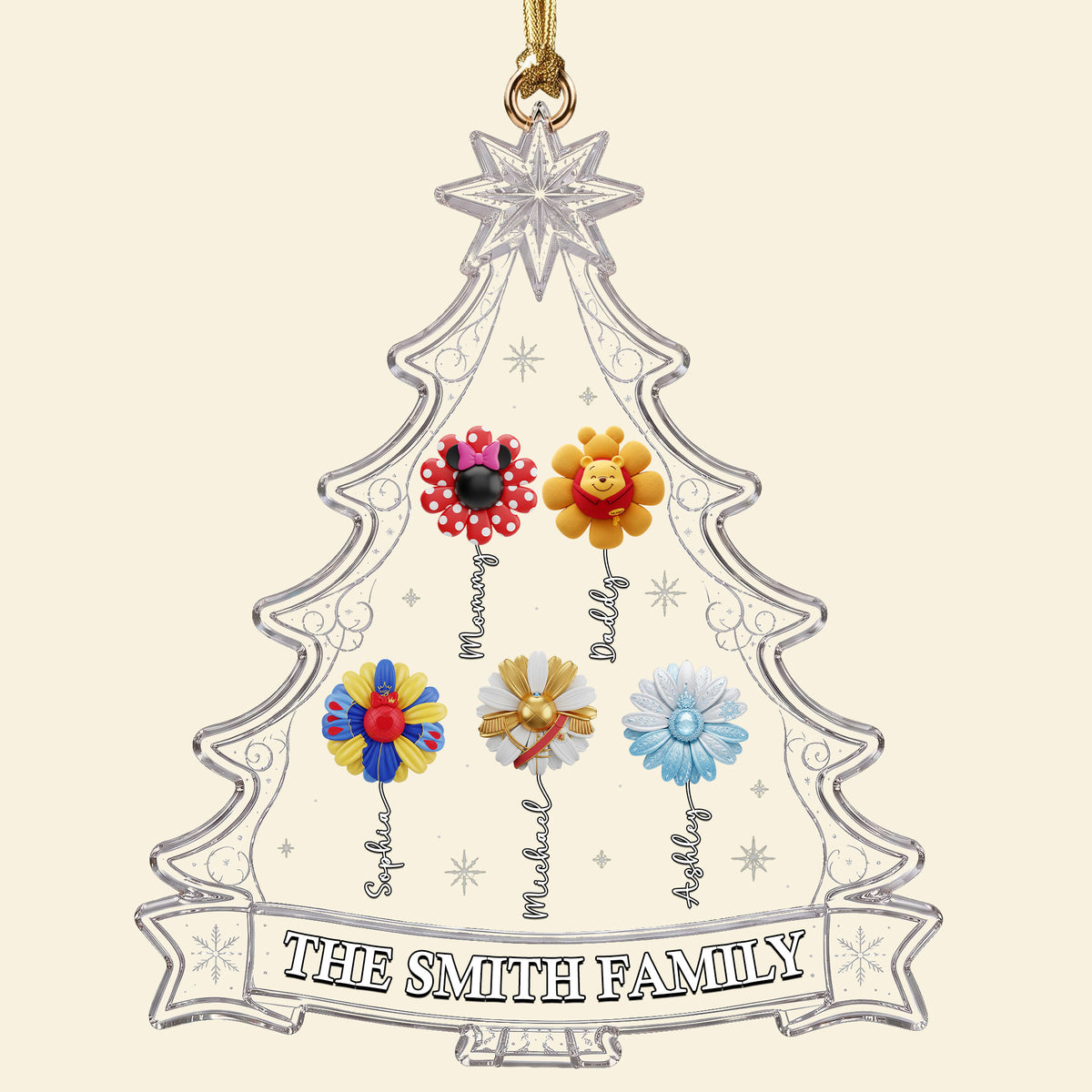 Personalized Magical Flower Family Christmas Ornament – Gifts For Family 04ohti010826-Homacus