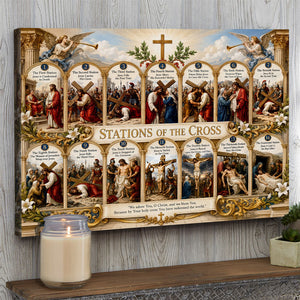 Jesus Carries The Cross Poster - Personalized Gifts For Christian 03HUTI200726-Homacus