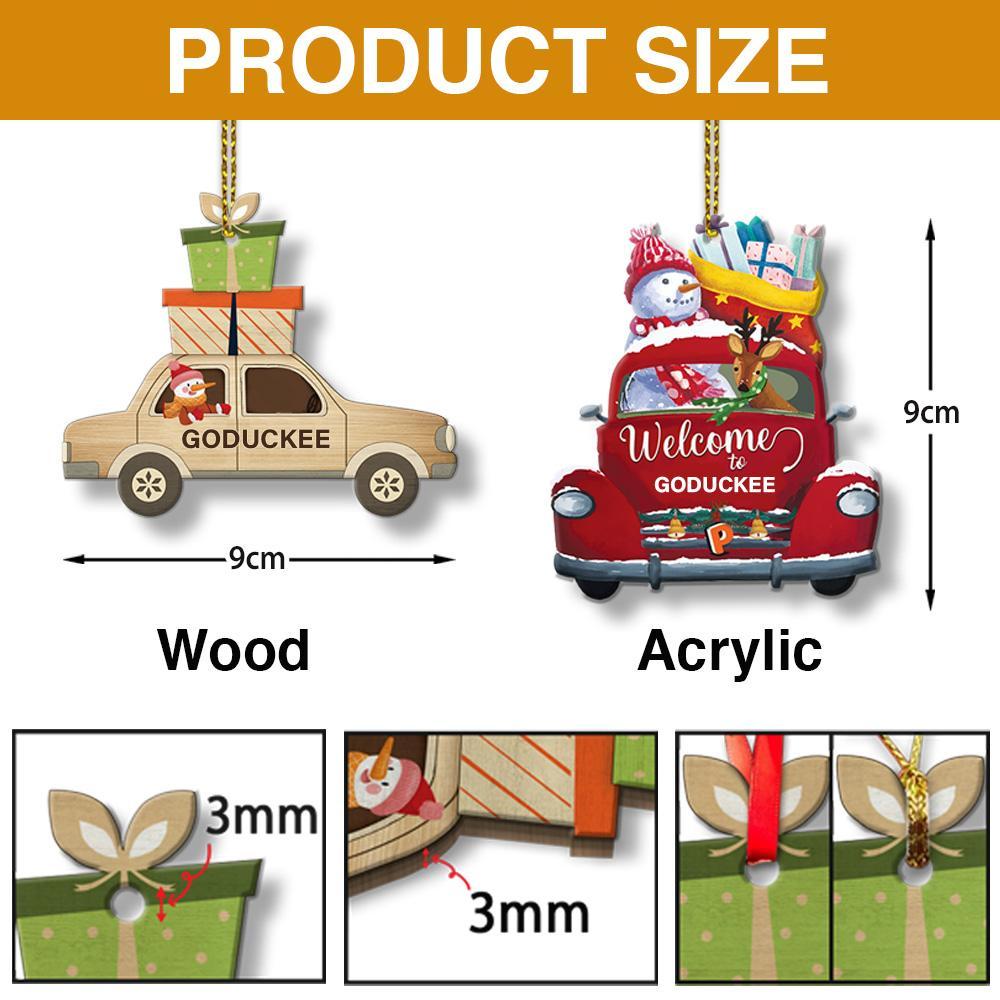 Personalized Gifts For Off-road Lovers, Christmas Ornament Duck Couple 01qhqn121022-Homacus