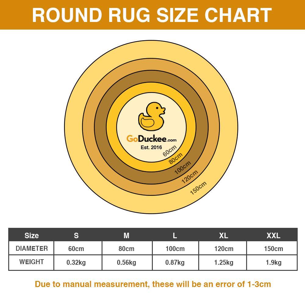 Chill Santa Round Rug Personalized Christmas Gifts 02TOQN081025-Homacus