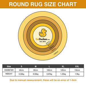 Chill Santa Round Rug Personalized Christmas Gifts 02TOQN081025-Homacus