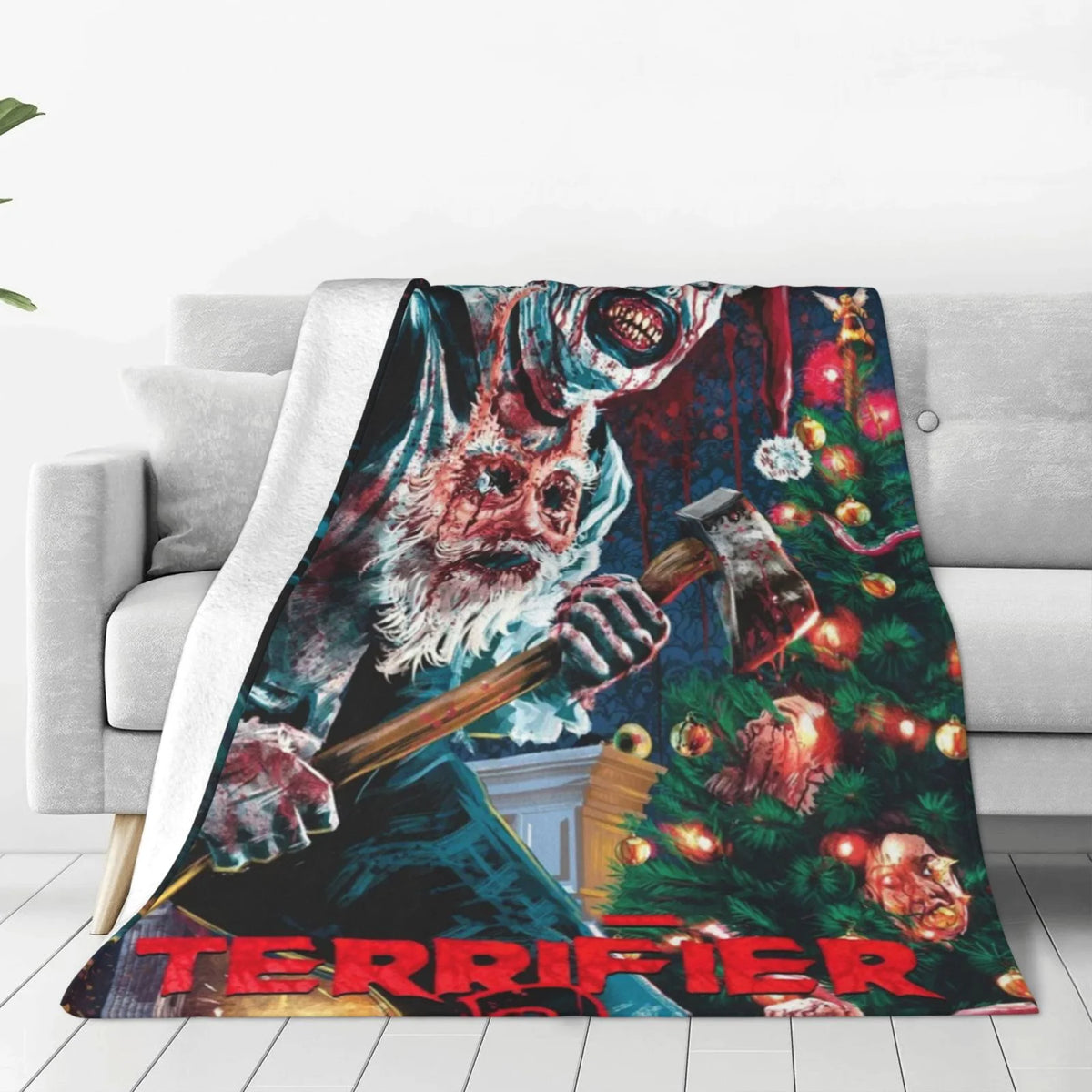 Killer Claus Holiday Blanket - Spooky Christmas In July Gift 49laxx180725-Homacus