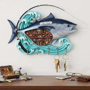 Fishing Gear Corner Key Hanger - Personalized Gift For Fishing Lovers 03KILU101225-Homacus