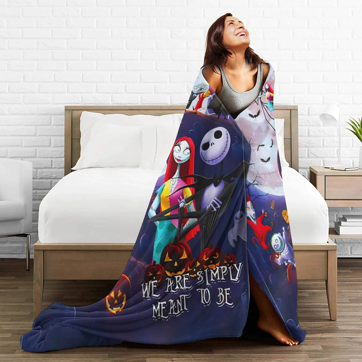 Eternal Love Under Moonlit Blanket - Halloween Gifts For Horror Couples 74laxx180725-Homacus