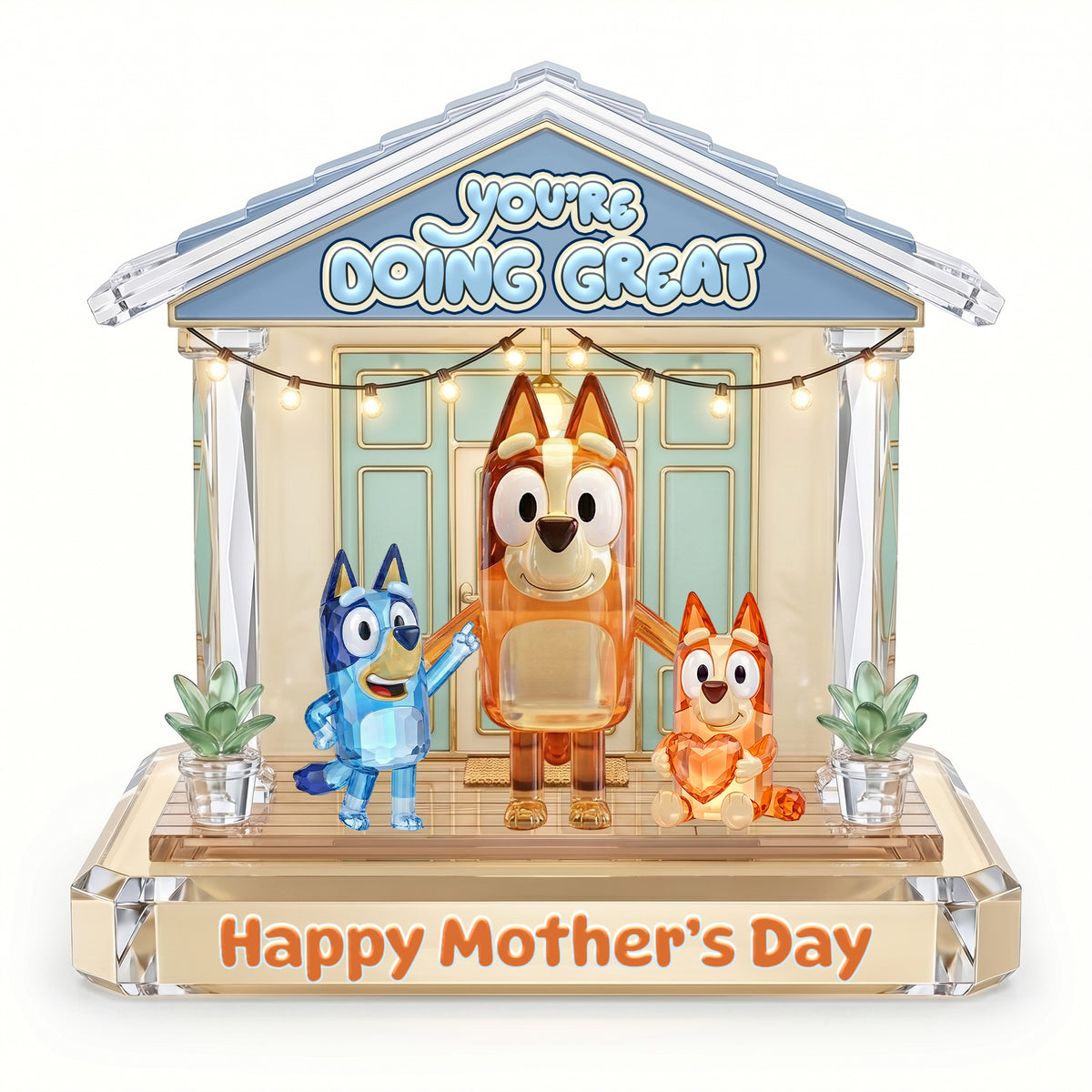 Happy Mother's Day Acrylic Light Box - Personalized Gifts For Mother 03nalu150426-Homacus