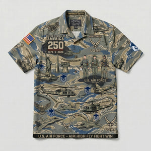 Custom Military Insignia Hawaiian Shirt - Personalized Gifts For Veteran 03QHQN030626-Homacus
