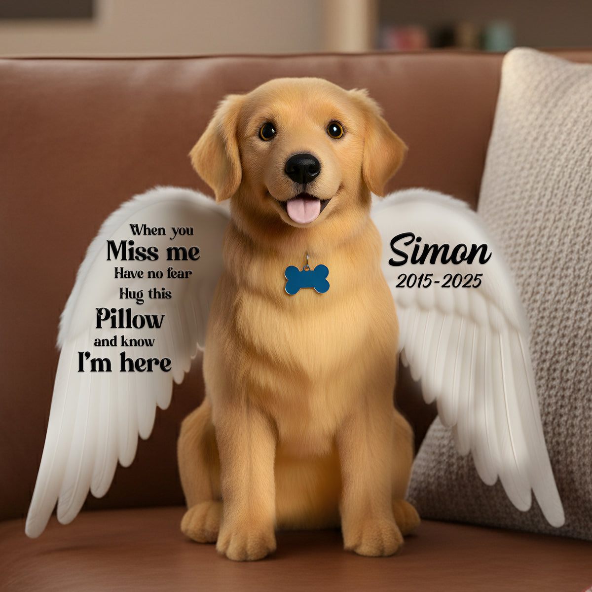 Dog Memorial Pillow Custom Photo Gifts For Dog Lovers 02HYLU141125-Homacus