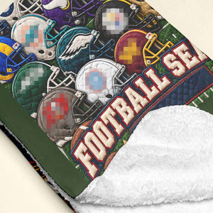 Team Helmet Blanket For The Season Personalized Gifts 03hulu051026-Homacus