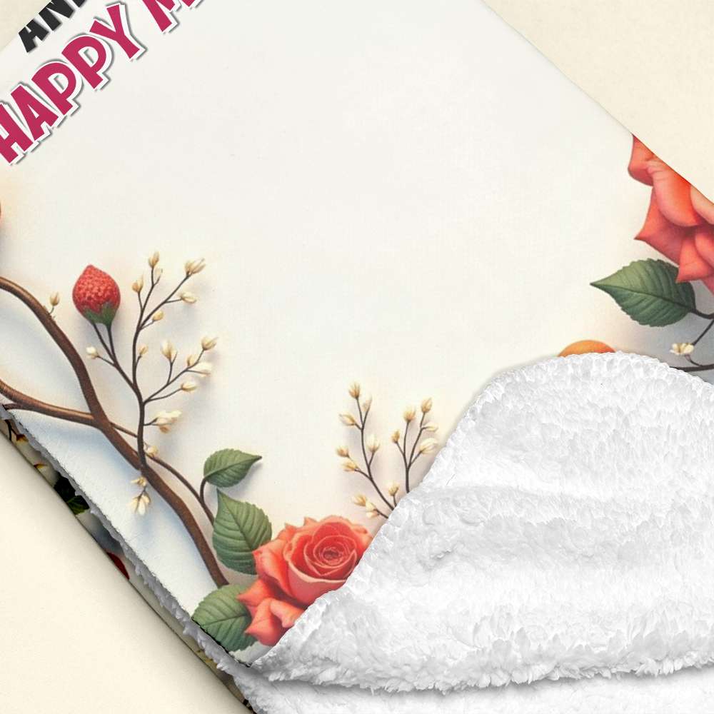 Personalized Gift For Mom Blanket Bloom Flowers 04KALU080125-Homacus