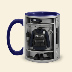 Police Coffee Accent Mug - Personalized Gifts For Police Officers 06kilu221225-Homacus