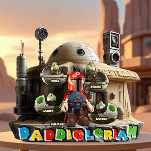 Personalized Gifts For Dad Plaque, Super Galaxy 032qhlu090425-Homacus