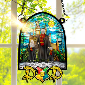 Wizard Dad Suncatcher Ornament - Personalized Gifts For Dad 02HULU270325TM-Homacus