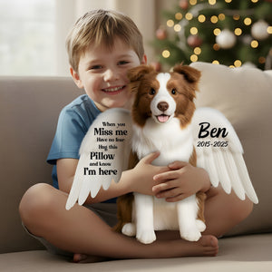 Dog Memorial Pillow Custom Photo Gifts For Dog Lovers 02HYLU141125-Homacus