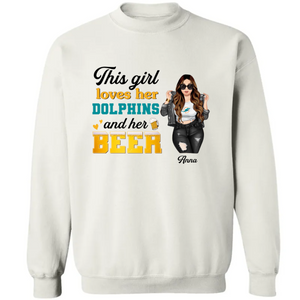 Custom Team Logo Gifts For Football Fan Shirt 03BHTN010223TM American Football Girl-Homacus