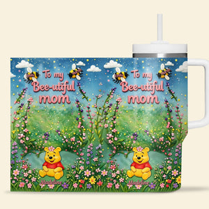 Bee-utiful Mom 40oz Tumbler - Personalized Gifts For Mother 02tymg040326-Homacus