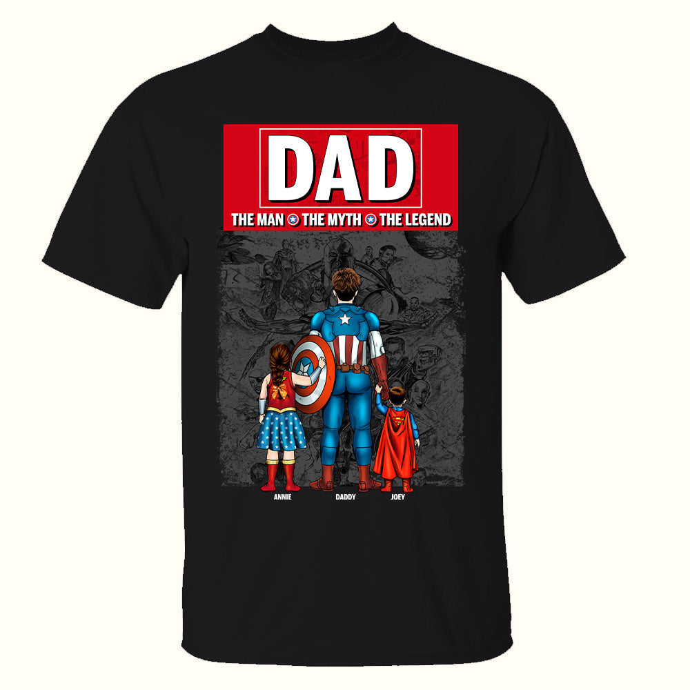 The Hero Dad Shirt - Personalized Gifts For Dad 02NALU270525PA-Homacus