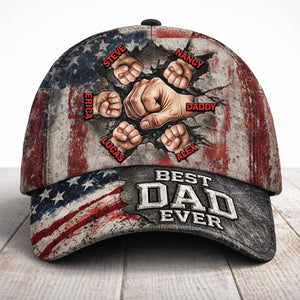 The Strongest Bonding With Dad Cap - Personalized Gift For Dad 03TOMG250326-Homacus