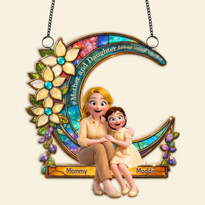 Unbreakable Bond Between Mother & Daughter Suncatcher - Personalized Gifts For Mom 05TOMG270226-Homacus
