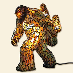 Papa Bigfoot Acrylic Light Box - Personalized Gifts For Dad 01NAMG270226-Homacus