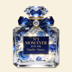 Toile de Jouy Mom Perfume Acrylic Plaque - Personalized Gifts For Mother's Day Plaque 02PGMG110326-Homacus