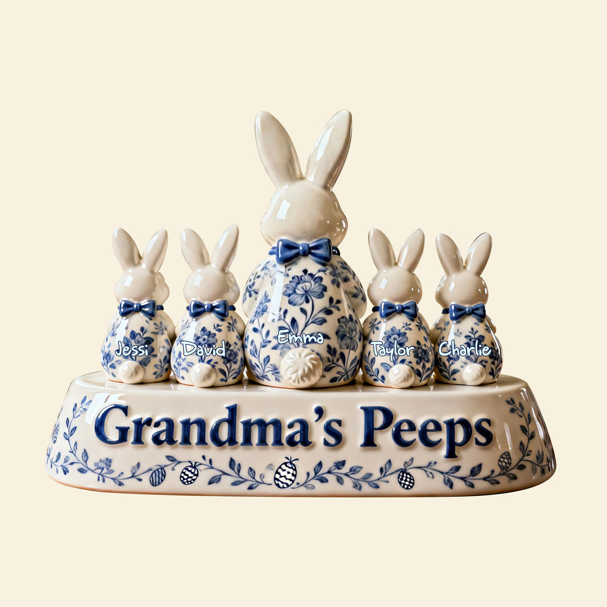 Toile de jouy Grandma Peeps Acrylic Plaque - Personalized Gifts For Easter Day Grandma Plaque 06NALU290126-Homacus