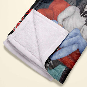 Personalized Gifts For Couple, Horror Couple Blanket 01TODC160724PA-Homacus