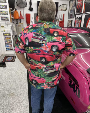 Muscle Car Hawaiian Shirt - Custom Car Photo Shirt - Floral Pattern (Car0902)-Homacus