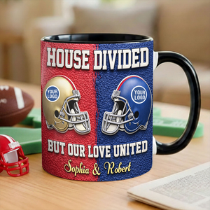 United Love Black Accent Mug - Personalized Gifts For Sporty Couples 01huti060126-Homacus