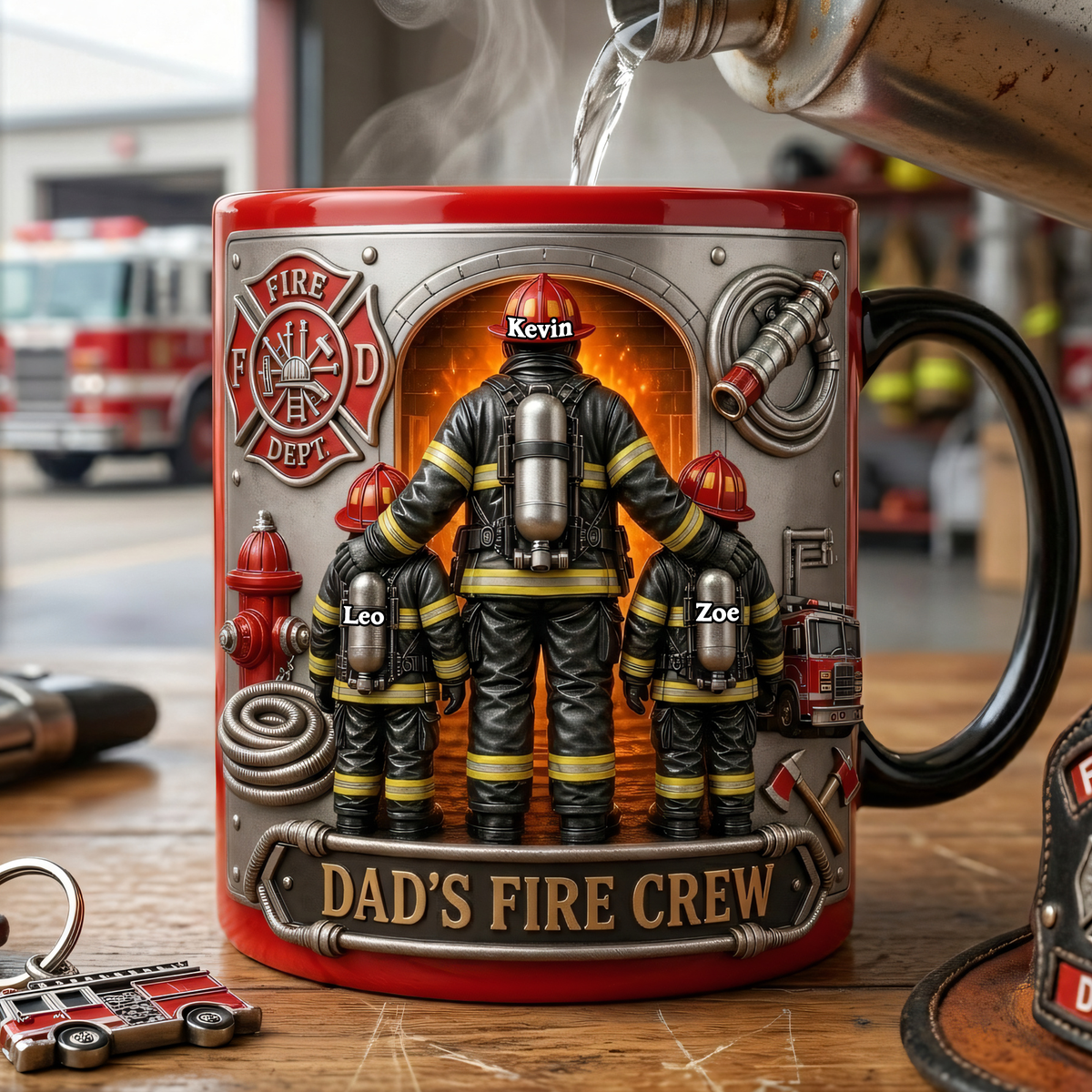 Firefighter Dad Magic Mug - Personalized Gifts For Dads 04tyta050526-Homacus