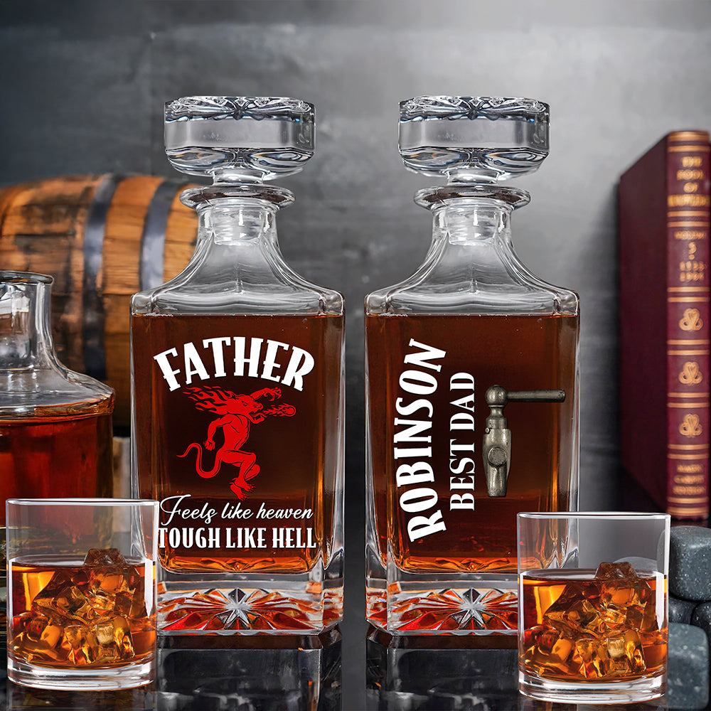 Drinking Loving Dad Whiskey Bottle - Personalized Gifts For Dad 04qhqn020425-Homacus