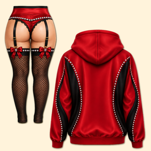 Cheeky Costume Hoodie & Leggings - Personalized Gifts For Wife, Girlfriend Set 03HADH211026-Homacus