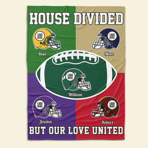 House Divided - American Football Banket - Personalized Gifts For Family-Homacus