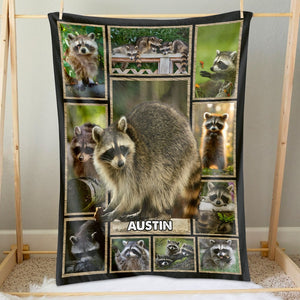 Personalize Gifts For Raccoon Lover Blanket 031qhti030125-Homacus