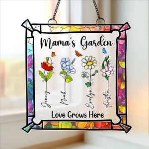 Personalized Gifts For Mom Suncatcher, Custom Birth Month Flowers 03qhti140225-Homacus