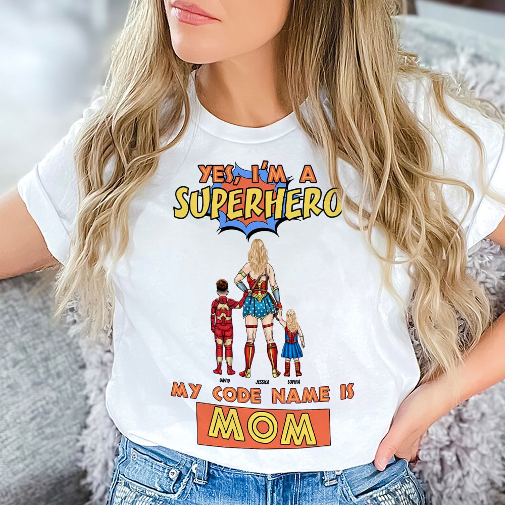 Personalized Gifts For Mother Shirt My Code Name Is Mom 05QHTI160324PA-Homacus