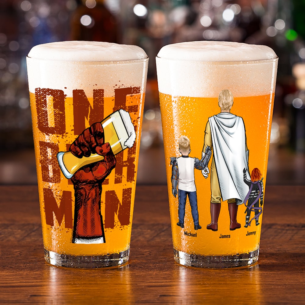 Personalized Gifts For Dad Beer Glass 05OHTI170524HH-Homacus
