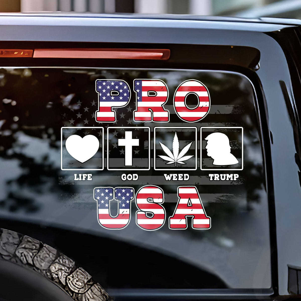 Political Car Decal, Republican Car Decal 04toti060724-Homacus