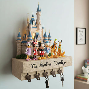 Cute Characters Wood Key Hanger - Personalized Gifts For Family 01hyti161225-Homacus