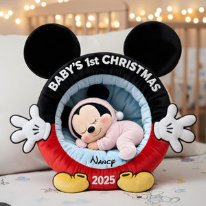 Cute Newborn Baby Custom Shape Pillow, Personalized Gifts For Newborn Baby 02QHTI121125