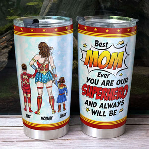 Personalized Gifts For Mom Tumbler Best Hero Mom Ever Mother's Day 03HUTI190325PA-Homacus