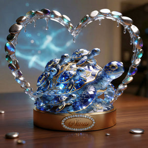 Ocean Turtle Acrylic Plaque - Personalized Gift For Grandma/Mom 05TGTI090226-Homacus