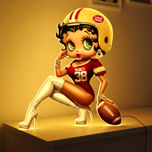 Retro Cute Girl Light Box – Personalized Gift For Sport Lovers 01HUTI011225-Homacus