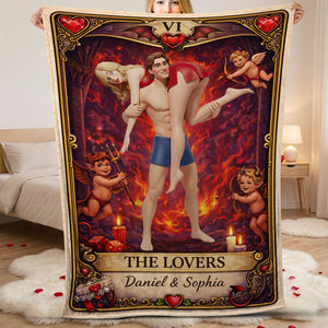 The Lovers Blanket - Personalized Gifts For Couple 01huti020226-Homacus