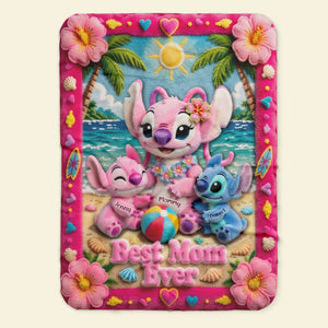 Best Mom Ever Blanket - Personalized Gifts For Moms 02tyti100426-Homacus