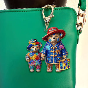 Personalized Gifts For Autism Mom Keychain, Mama Bear 04tgti220325-Homacus